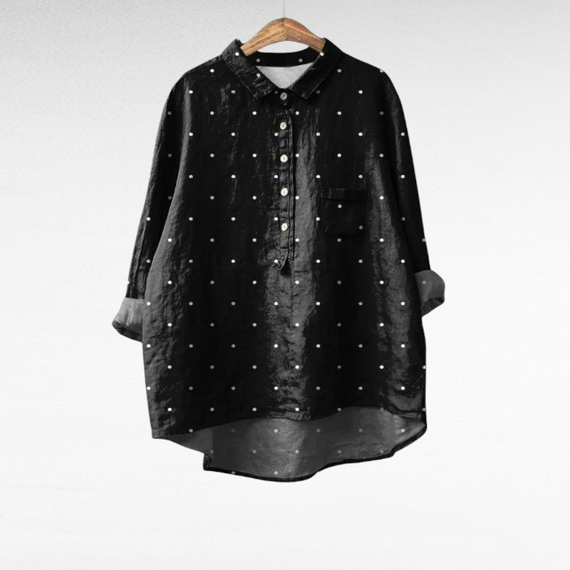 Harper - Elegant Linen Summer Blouse