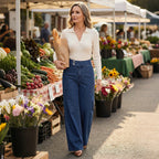 Aria - High-Waist Wide Leg Jeans