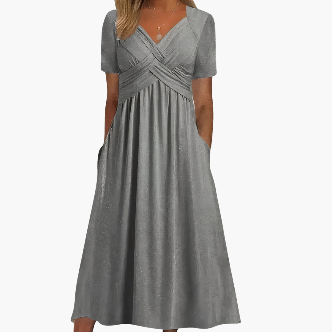Allison - Comfortable V-Neck Dress