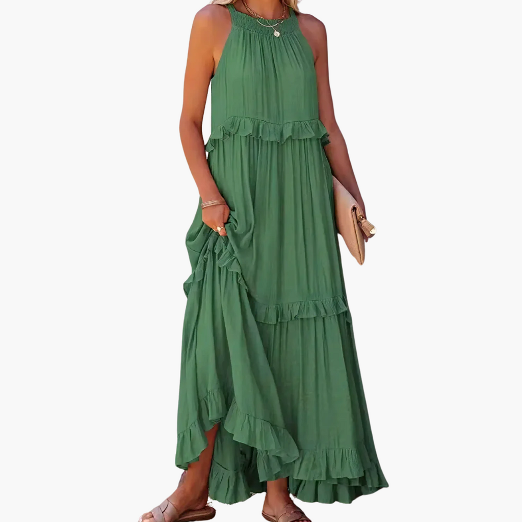 Joanna - Ruffle Breeze Maxi Dress