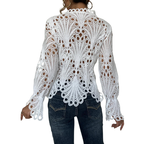 Patrice - Chic Flounce Sleeve Blouse