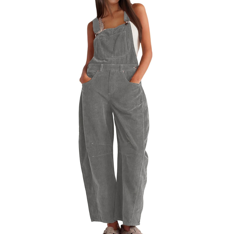 Airah - Wide Leg Overalls Jumpsuit