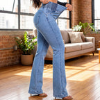 Tonette - High-Waisted Stretch Flare Jeans