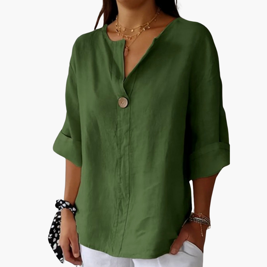 Lucy - Casual V-Neck Blouse