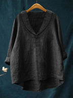 Sam - Elegant Linen Summer Blouse