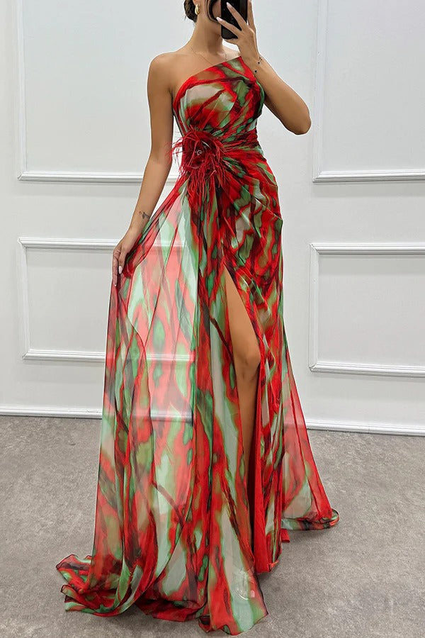 Wendy - Vibrant Draped Dress