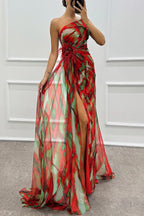 Wendy - Vibrant Draped Dress