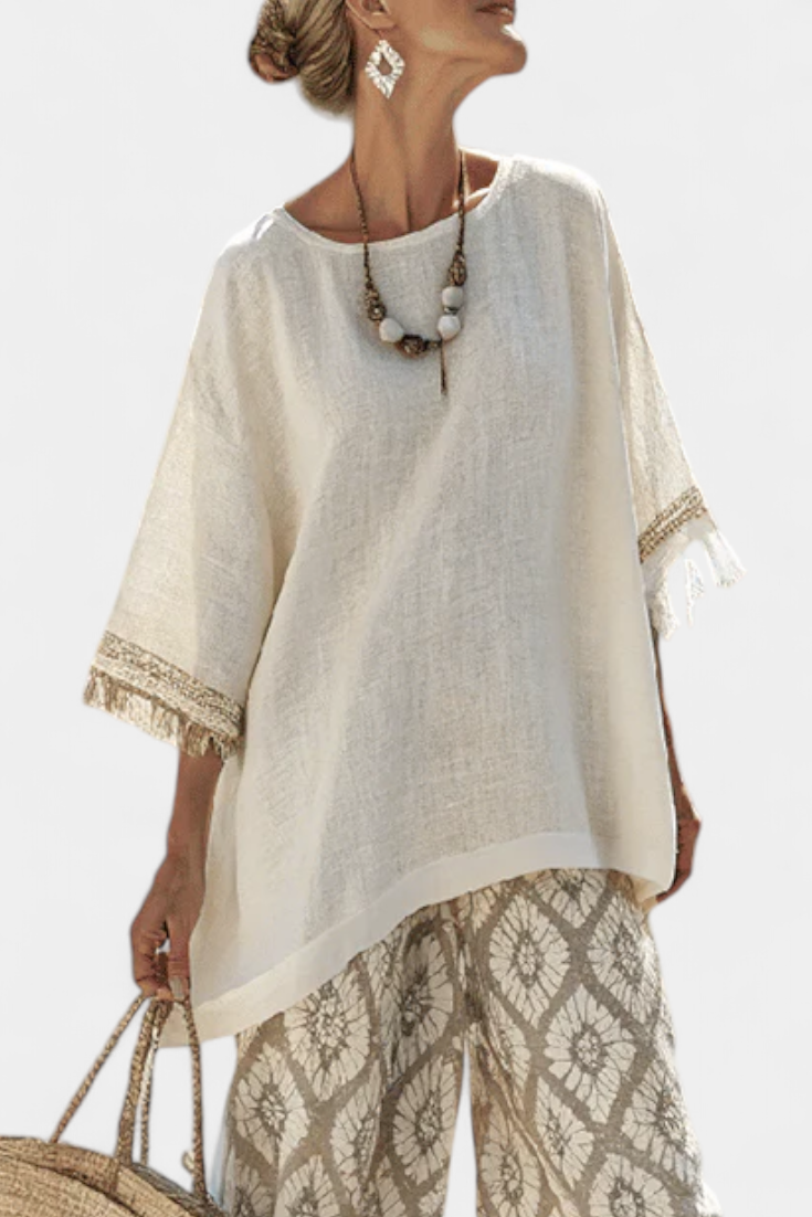 Hana - Sophisticated Top and Casual Pants