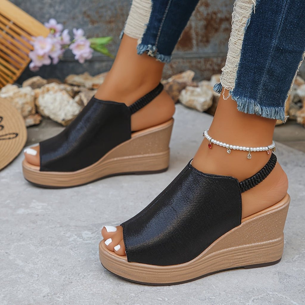 Rea - Cushioned Comfort Wedge Sandals