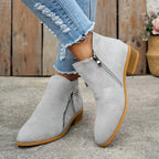 Azeya - Leather-Look Arch-Support Comfort Boots