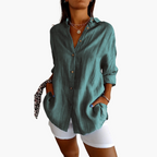 Sienna - Elegant Pleated Shirt