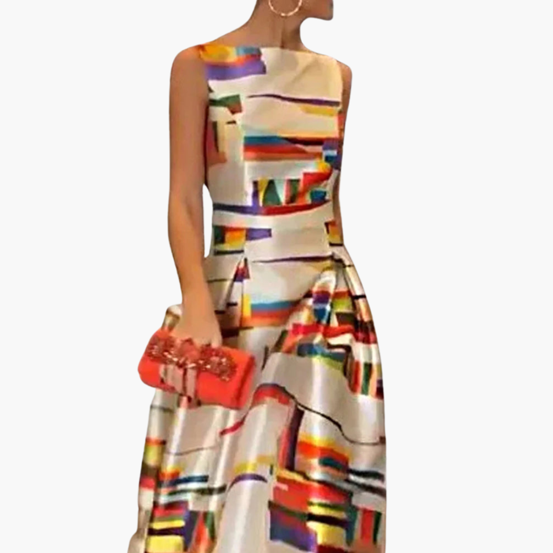 Mirabel - Geometric Maxi Dress