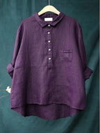 Emma - Elegant Linen Summer Blouse