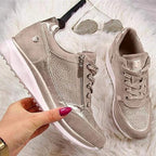 Herrie - Zip-Up Cushioned Comfort Sneakers