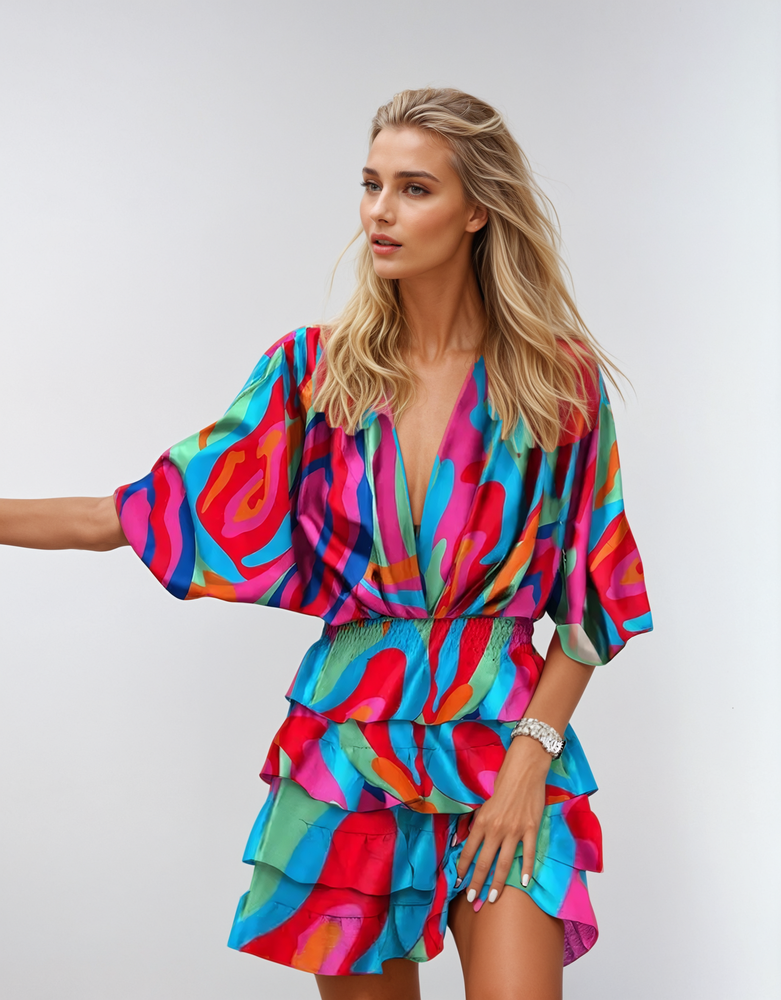 Ria - Floral Midi Dress