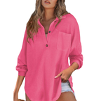 Saira - Casual Lightweight V-neck Tunic Blouse