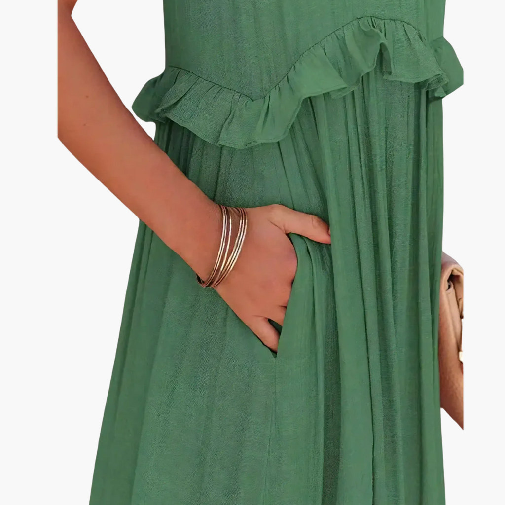 Joanna - Ruffle Breeze Maxi Dress