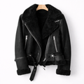 Aurelia - Sherpa-Lined Aviator Jacket