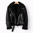 Aurelia - Sherpa-Lined Aviator Jacket