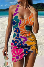 Bonnie – Floral Graphic Tankini with Shorts & Tummy-Flattening Effect