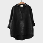 Charlotte - Elegant Linen Summer Blouse