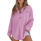 Saira - Casual Lightweight V-neck Tunic Blouse