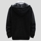 Wilson – Knitted Zip Hoodie with Fleece Lining