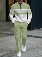 Joey - Graphic Print Pullover and Pants Set