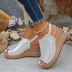 Rea - Cushioned Comfort Wedge Sandals