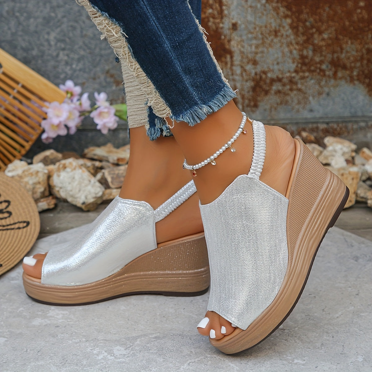 Rea - Cushioned Comfort Wedge Sandals