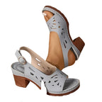 Crissy - Ankle Strap Sandals With Block Heel