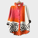 Linda - Elegant Linen Summer Blouse