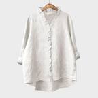 Lani - Elegant Linen Summer Blouse