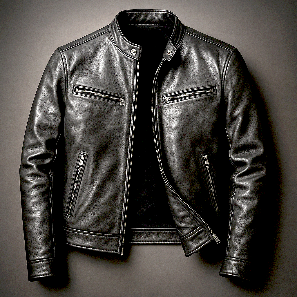 Ronnie - Vintage Leather Jacket with Tailored Fit
