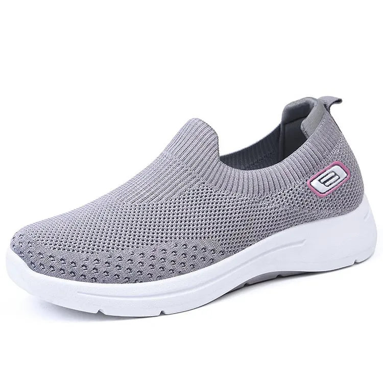 Paula - Cushioned Comfort Slip-On Walking Sneakers