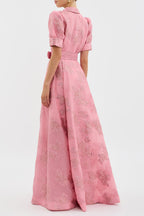 Bella - Dress with Short Puff Sleeves
