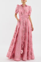 Bella - Dress with Short Puff Sleeves