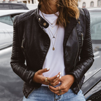Thena – Genuine Leather Fitted Jacket