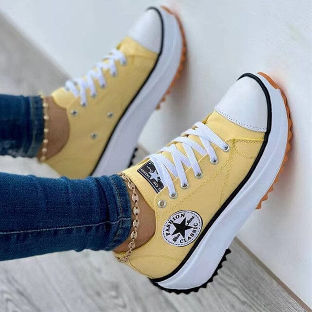 Ricabelle - Women's Platform Lace-Up Sneakers