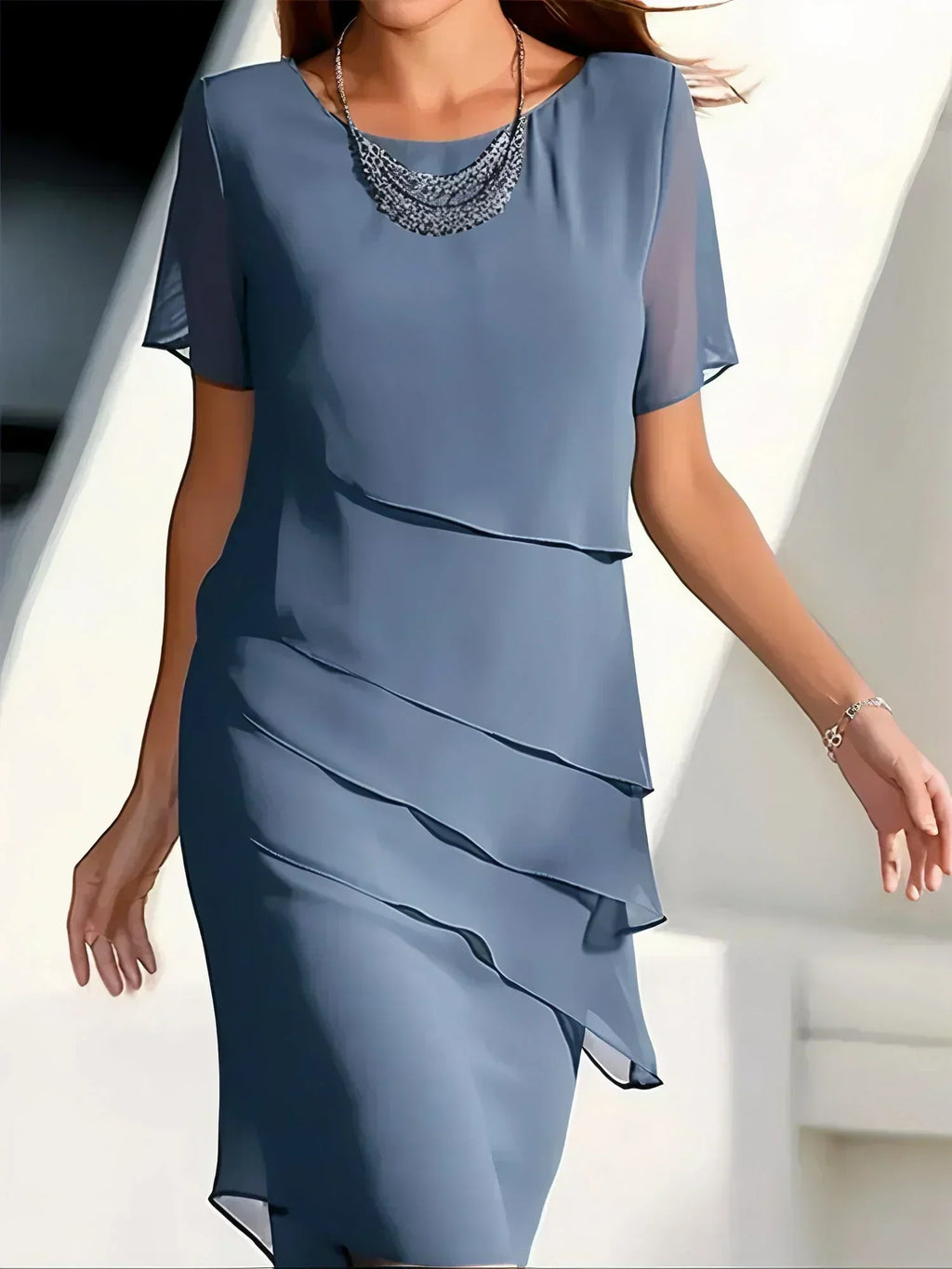 Mildred - Timeless Layered Elegant Dress