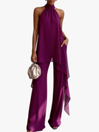 Amelia - Elegant Halter Pants Set