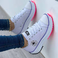 Ricabelle - Women's Platform Lace-Up Sneakers