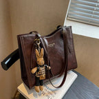 Clarie - Vintage Vegan Leather Shoulder Bag
