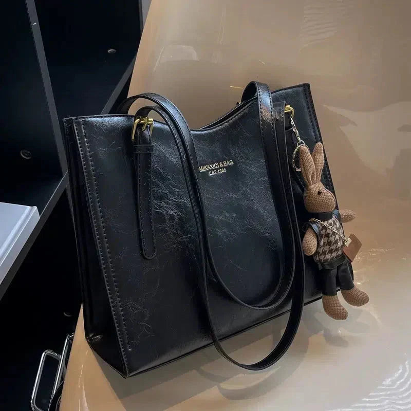 Clarie - Vintage Vegan Leather Shoulder Bag