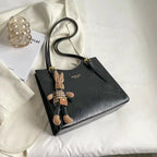 Clarie - Vintage Vegan Leather Shoulder Bag