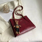 Clarie - Vintage Vegan Leather Shoulder Bag