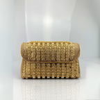 Lenny - Chic Chain Shoulder Bag with Colored Diamonds