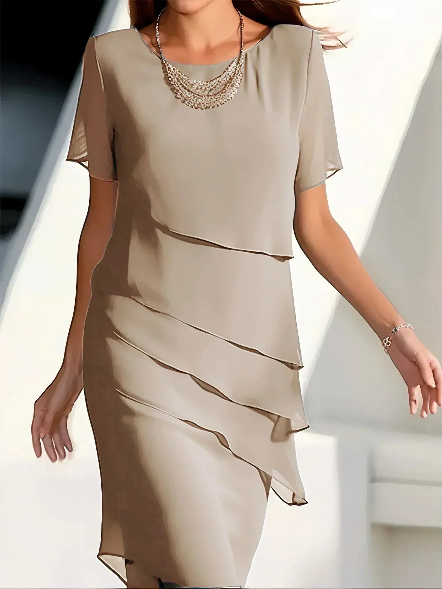 Mildred - Timeless Layered Elegant Dress