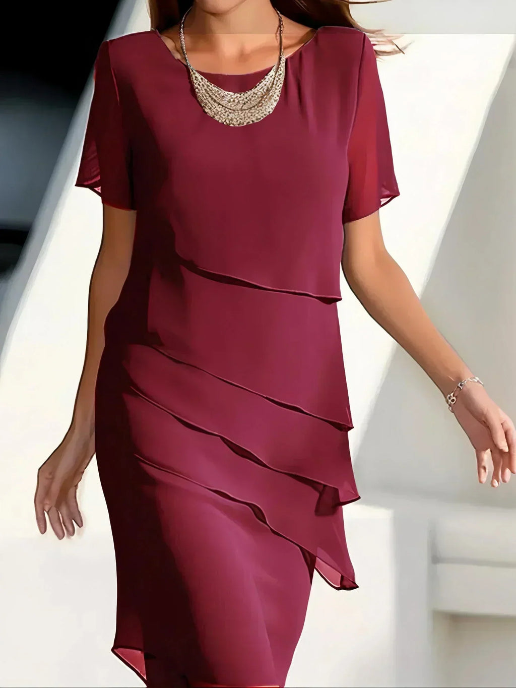 Mildred - Timeless Layered Elegant Dress