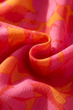 Olvera floral puff sleeve maxi dress, back detail